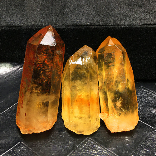 天然黄水晶原石柱子原矿家居摆件