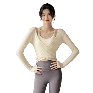 Ackdcs气质瑜伽服上衣女秋冬2025新款运动健身套装跑步训练两件套