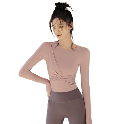 Ackdcs高级感瑜伽服秋冬紧身上衣