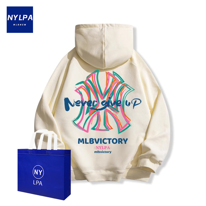休闲潮牌nylpa宽松连帽卫衣