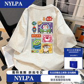 NYLPA夏季 卡通玩具总动员印花纯棉短袖 T恤男女奥莱宽松百搭上衣潮