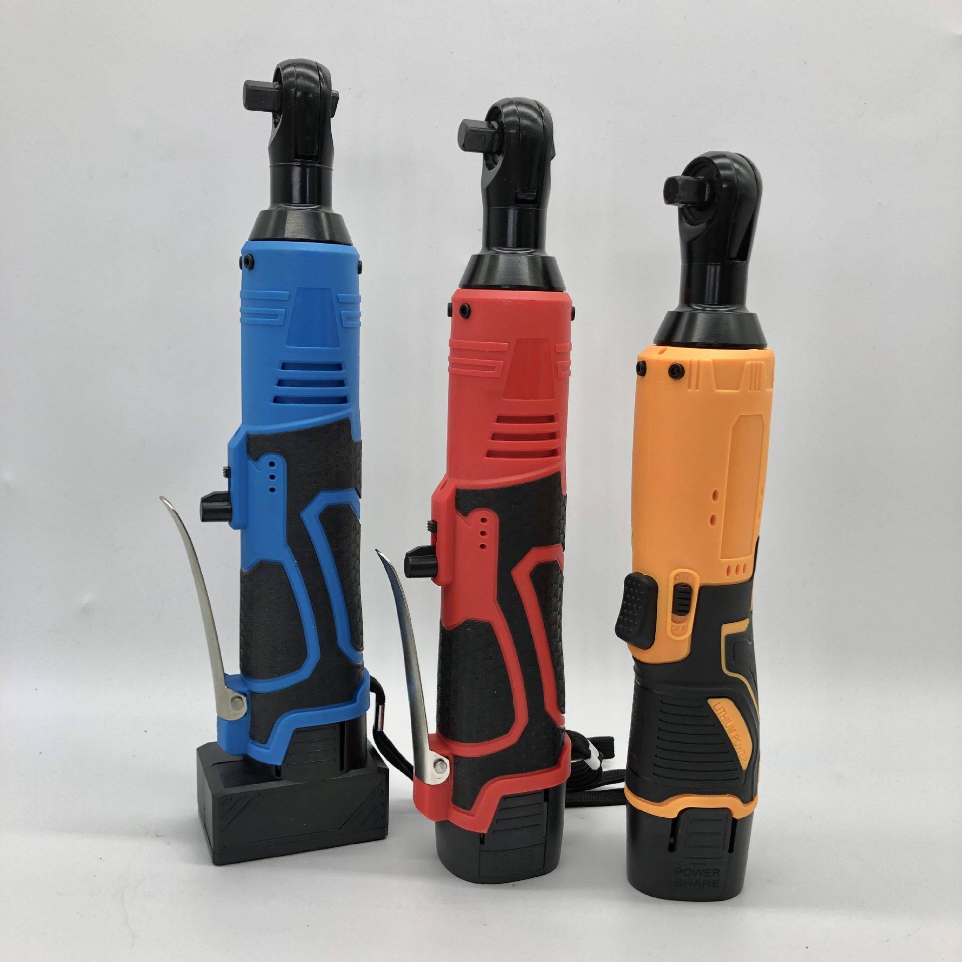 天虎90度直角角向扳手电动充电棘轮扳手12v锂电舞台桁架安装工具