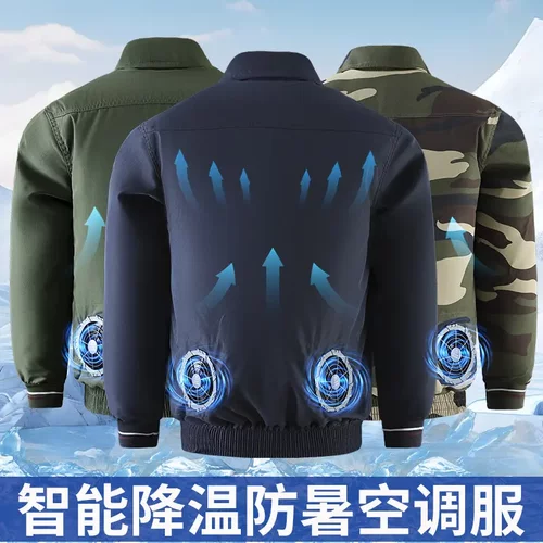 风扇衣服降温工作服挂腰男女款