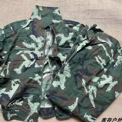 3502带花迷彩涤棉耐磨工作服套装