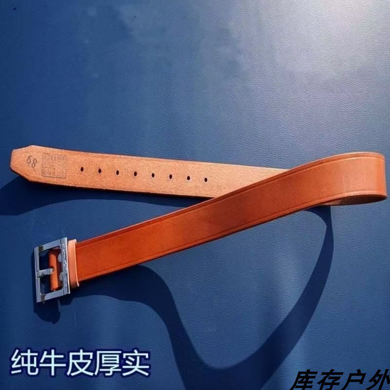 正品真皮皮带裤腰带真皮飞行腰带针扣皮腰带棕色飞行皮带真牛皮