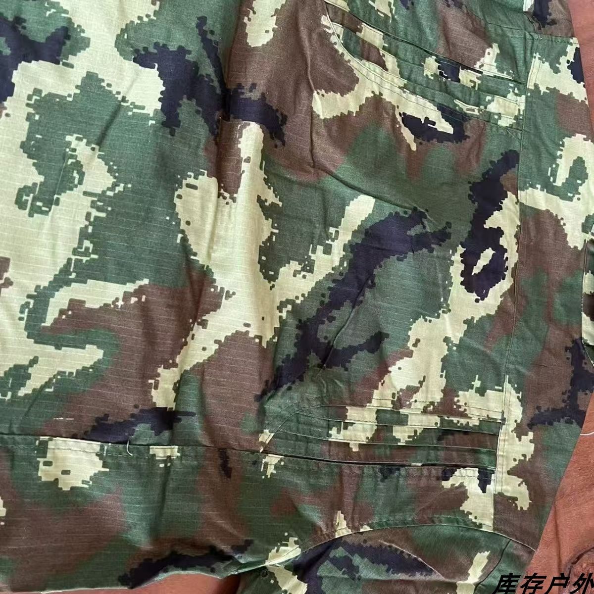 春秋款网格版夏小花套装老式库存迷彩服工作服耐磨耐脏断码处理