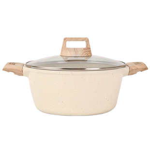 socro麦饭石汤锅家用不粘锅奶锅电磁炉燃气煎炒蒸煮粥泡面锅炖锅