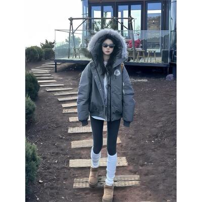 美式覆古加厚派克服女202