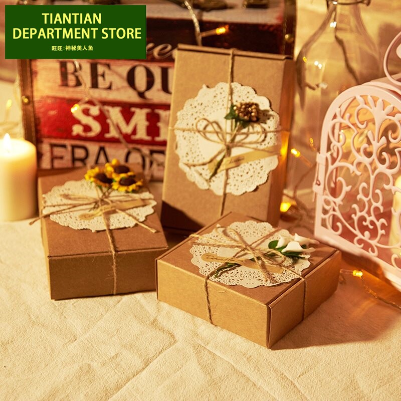kraft paper box packaging gift boxes