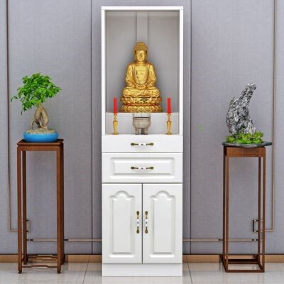 佛龛立柜家用招财爷神台柜.墙面多色可选洋气耐脏门口储物柜农.