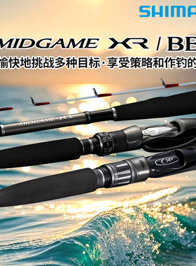 SHIMANO禧玛诺25款MIDGAME XR电绞船钓竿远投泛用海钓双节路亚竿