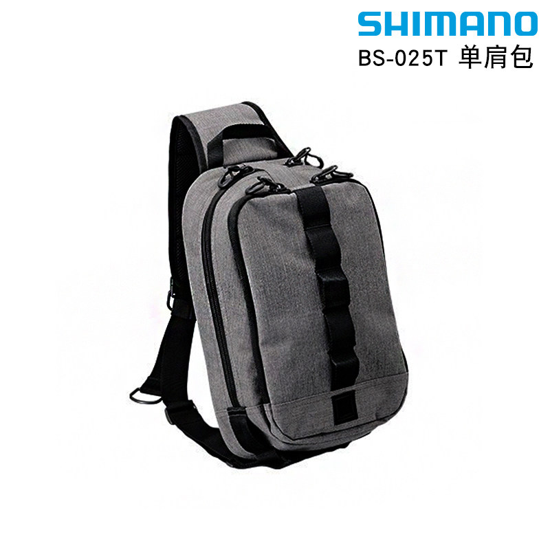 SHIMANO禧玛诺BS-025T单肩包斜背包腰包渔具包路亚包垂钓收纳户外