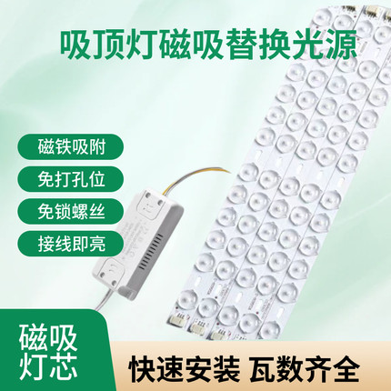 led灯条长条超亮吸顶灯灯芯灯带条可替换灯管模组光源客厅遥控款
