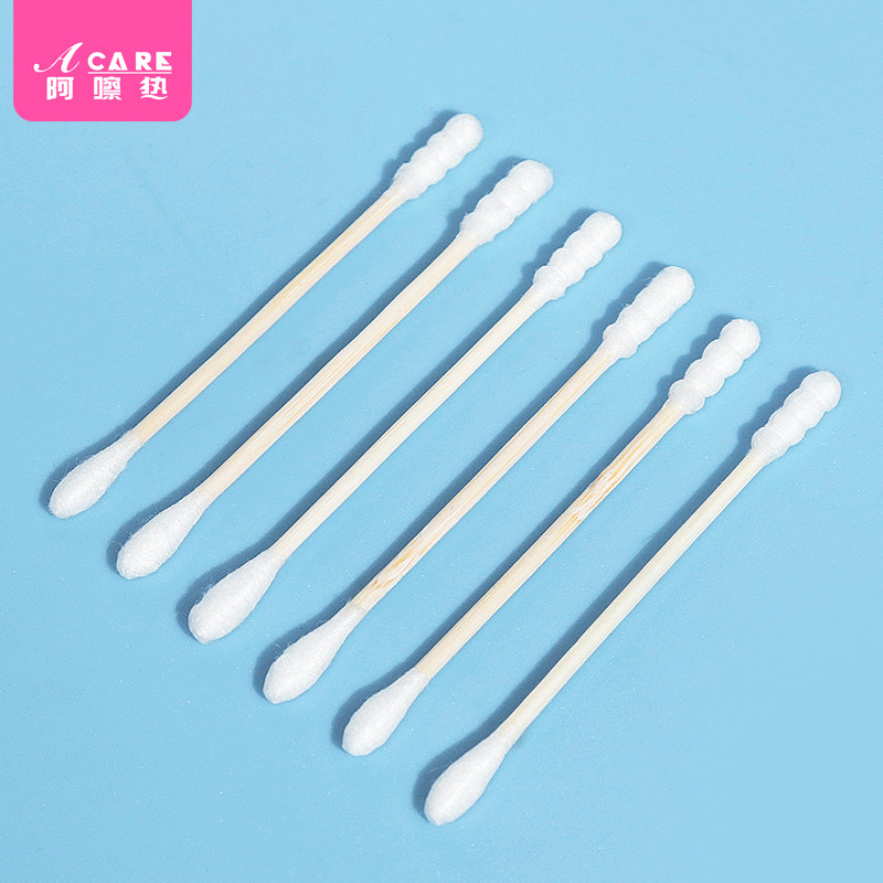棉签/日用/罐装AC1pq801-圆头螺旋头棉签挖耳朵化妆口红卸妆棉棒