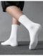 新疆棉纯棉白色袜子男女短筒低帮短袜中筒祙运动学生袜潮长袜 3双