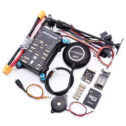 Pixhawk2.4.8飞控+I2C+PPM+减震+支架+M8N GPS +WIFI模块