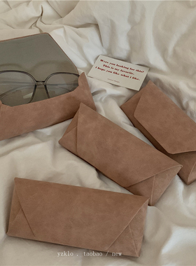 哑光雾面眼镜盒ins小众高级感抗压太阳墨镜盒眼镜收纳盒日系文艺