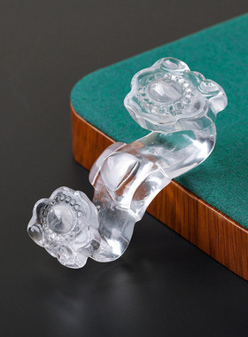 天然白水晶如意高透优质