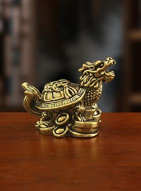 铜八卦龙龟金钱龙头龟客厅镇宅