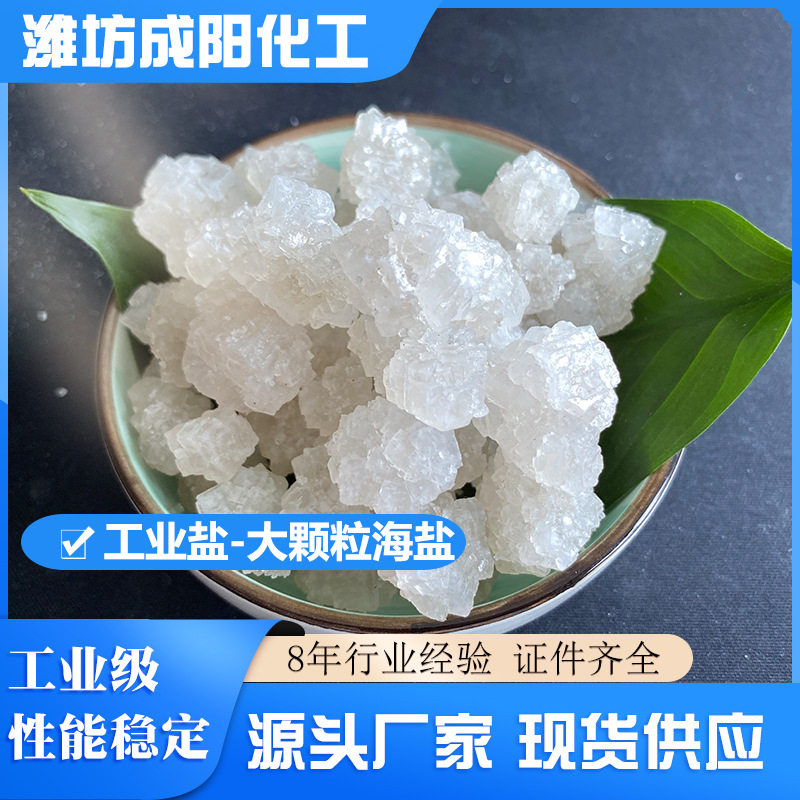 海盐大颗粒日晒盐工业盐 水处理用大颗粒工业盐氯化钠 锅炉用粗盐