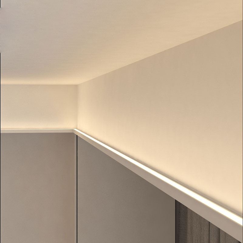 单边铝槽回形顶灯带向上打光线条灯反光灯槽洗顶线性灯led氛围灯