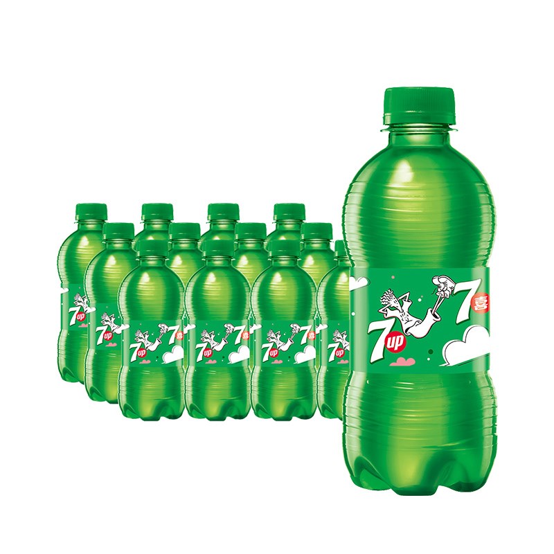 百事可乐7喜七喜300ml*12瓶整箱碳酸饮料迷你便携多