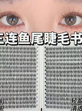 三连鱼尾婴儿直睫毛书假睫毛