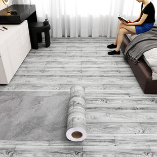 加厚防水木纹地板贴自粘仿木地板修补客厅耐磨地面贴纸地贴