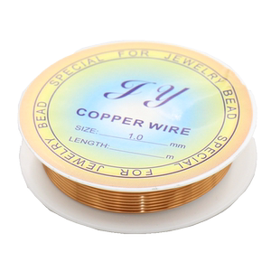 0.8/1mm粗铜线 DIY手工制作首饰材料戒指吊坠模型创作缠绕纯铜丝