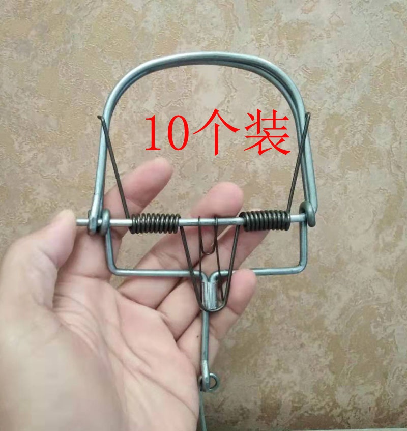 10个装捕鼠神器铁质弹簧老鼠夹传统老一代手工制作子