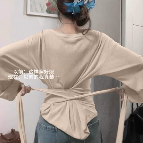 杏色薄款罩衫薄纱夏季女