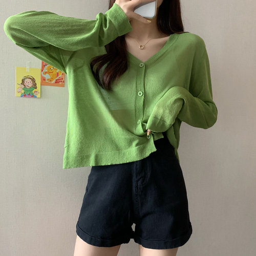 大码女装防晒衣女夏季外搭开衫