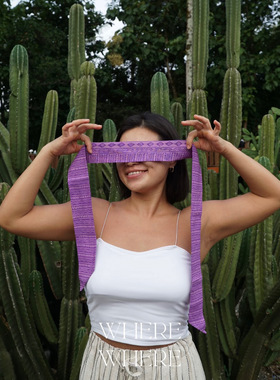 【绮钱色-鹿晗成都演唱会主题色】WhereWhere原创手工蜡染布飘带