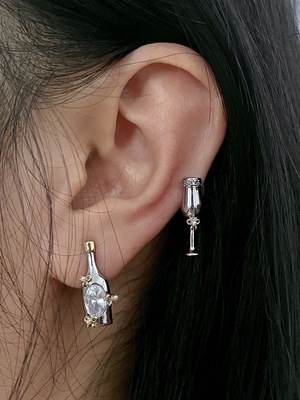 Blingkolio 新款小酒瓶耳钉