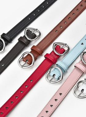 速发Chide Faux Lr Belt Kils Cute Pct h Bule Belt