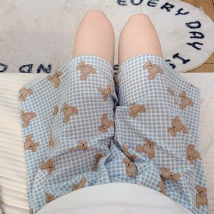 速发睡裤男士夏泡短裤三分裤棉闲可外穿高级感可爱季泡休居家裤