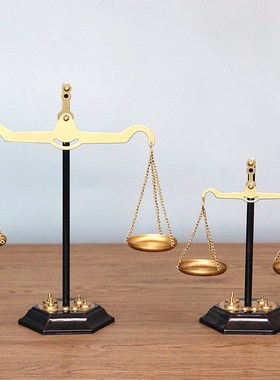 速发复古怀旧老式手工件艺天平工艺秤店饰橱窗玄关装铺品摆铁创意