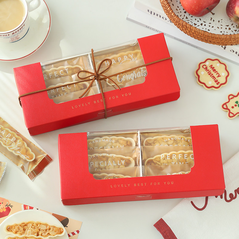 速发焦米船包装盒牛轧糖雪花酥糯糖杏仁酥脆饼干打子烘焙甜品袋包