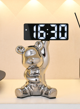 速发熊入户玄门收纳摆件客厅进关口鞋柜饰视酒柜装电品存钱罐