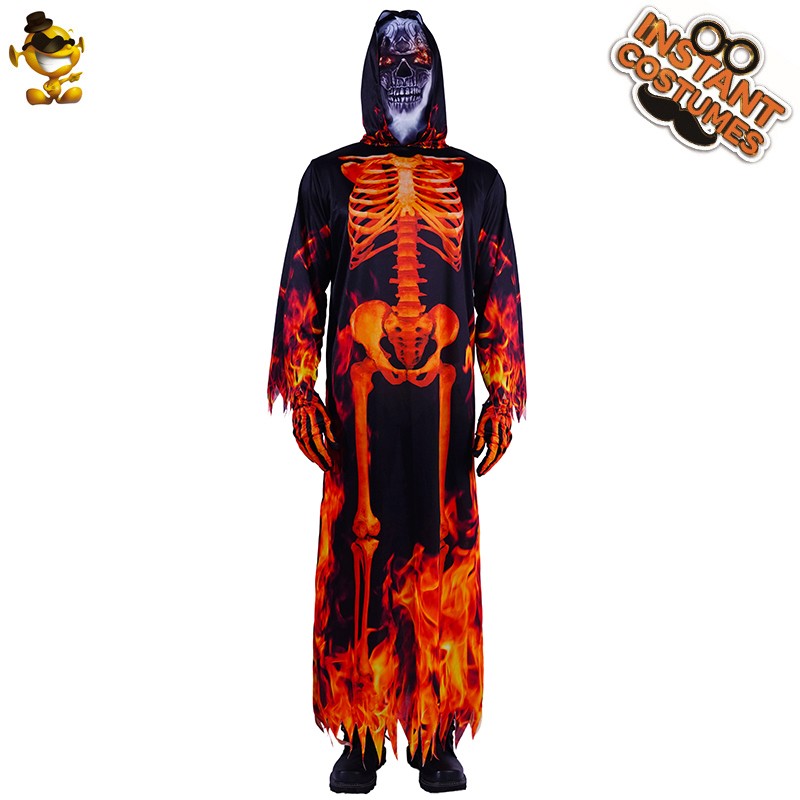 速发Boy s Fire Skele u Adult  Grim Rper tustR