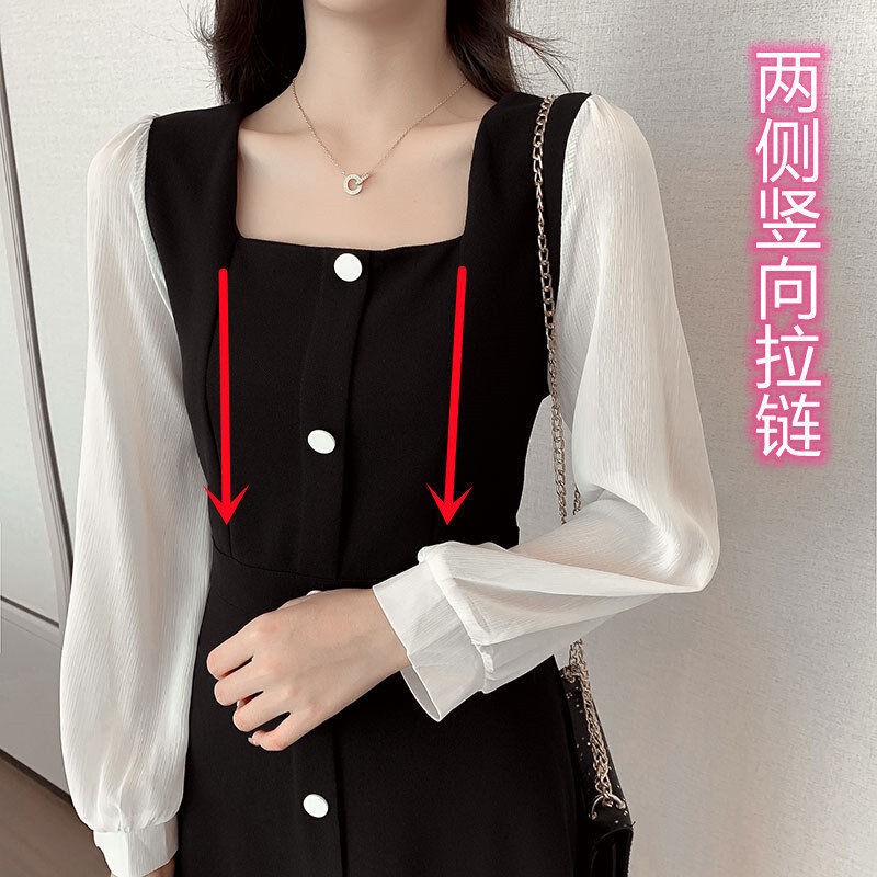 速发哺乳衣外穿哺乳秋装外出时尚辣妈连衣裙春秋季产后期喂奶衣服图片