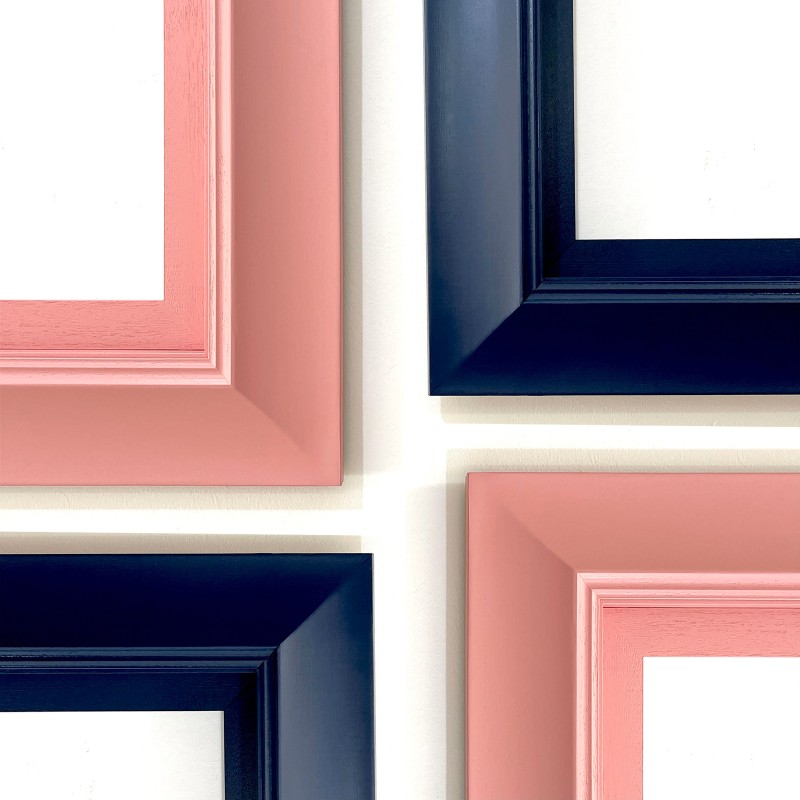 速发彩色色实木画尺框寸颜色多纯油画框外框相框装裱挂墙拼图