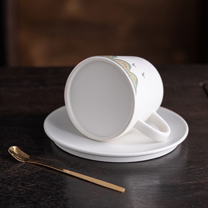 速发陶瓷子啡杯套装创意下午茶杯咖拿伴杯家用马克杯小水杯LOGO铁