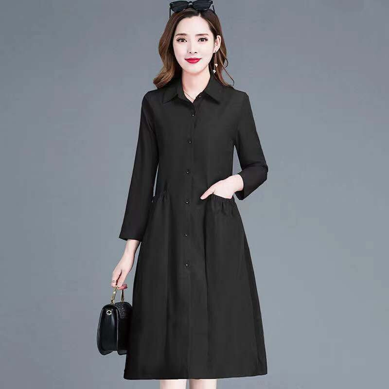 高货2024妈妈装春装新款韩版修身风衣女中长款中年女气质薄款春秋
