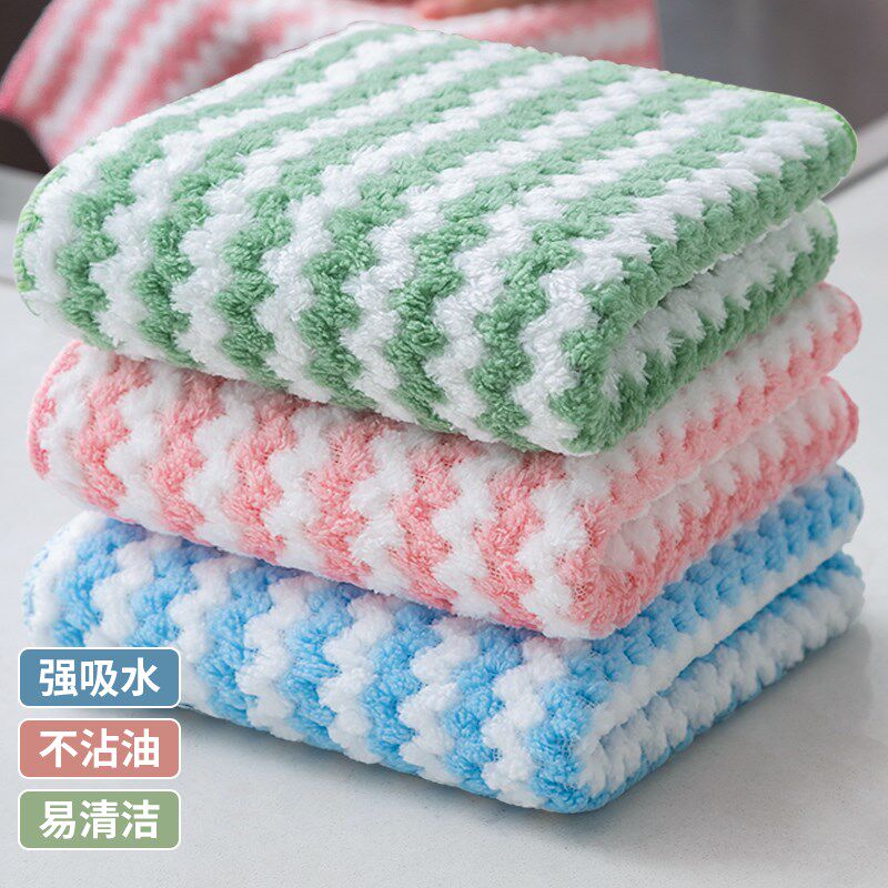 速发抹布不沾油厨房专用洗碗用桌布家掉擦桌子的毛巾易清洗吸水不