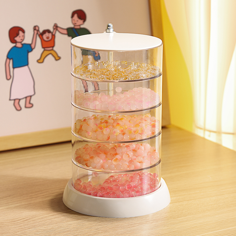 速发串珠童子盒桌面多格手工饰品首饰儿收发饰耳环配件珠纳分装盒