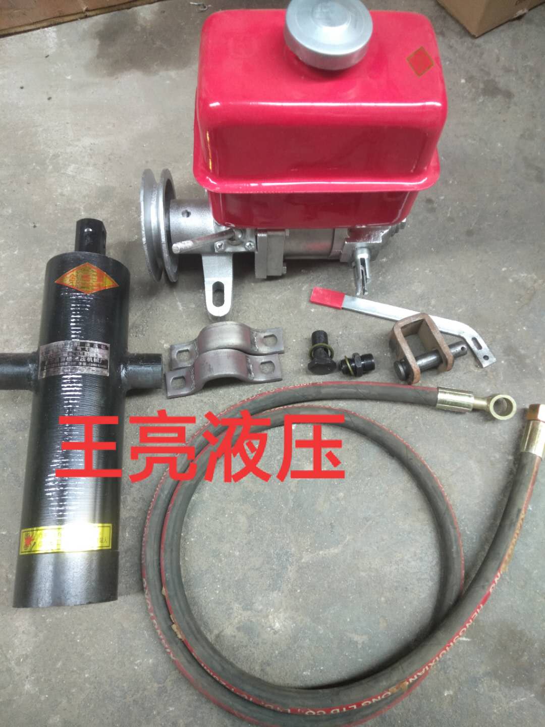 速发时风五征液四轮三轮车改装小压自油翻斗油缸带离合卸泵