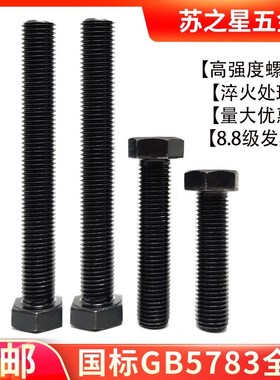 速发8.8级全牙全螺纹全丝外六角螺栓/螺0M2/*80/丝/110/120010--0