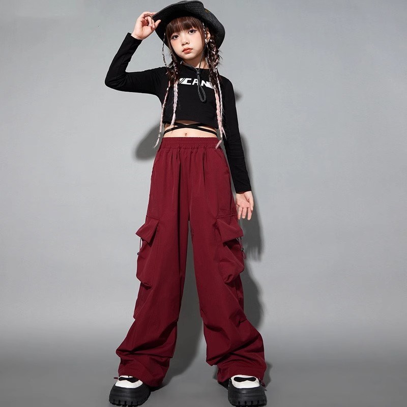 速发少儿爵士舞服孩oazz嘻哈街舞演出服hip走jp练功服h秀表演服