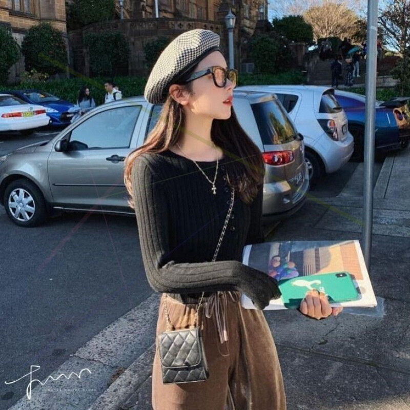 高货气质短款不对称薄针毛针织开衫外套女初秋薄款宽松上衣防晒